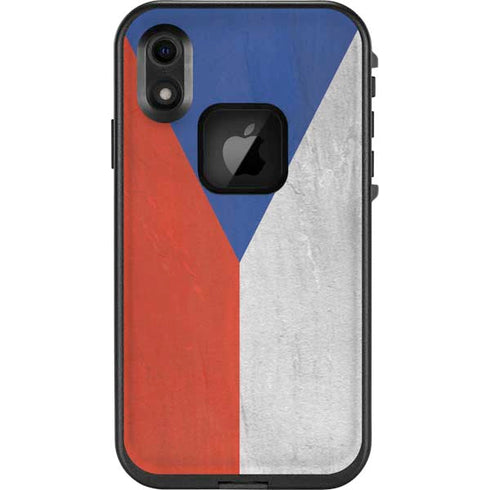 Czech Republic Flag Distressed LifeProof Fre iPhone Skin